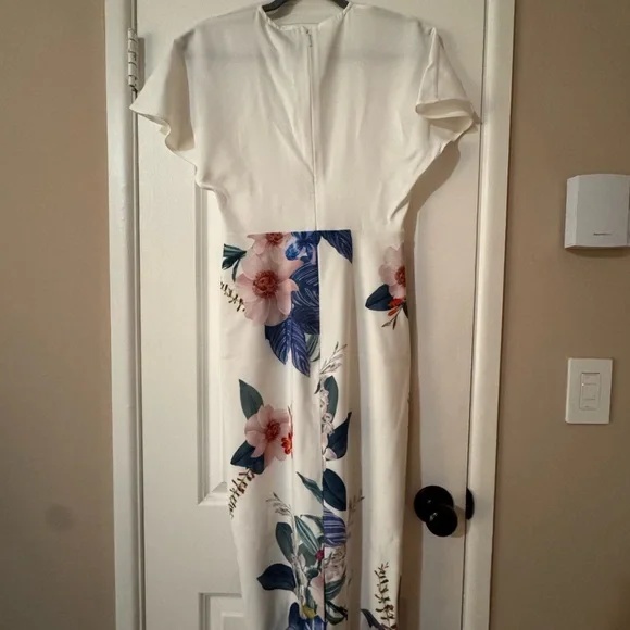 wrap maxi dress blue Baltic Born Womens Dulce Wrap Maxi Dress | White + Blue Print